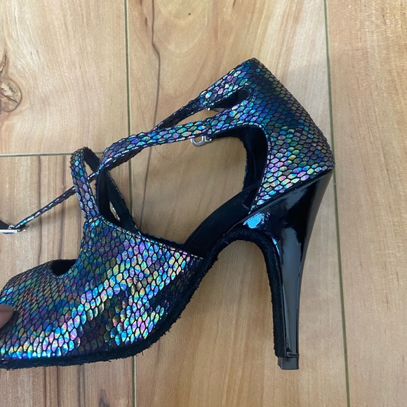 Practice Women Party Dance Shoes PU Rubber Sole. Size 5 - Picture 2 of 7